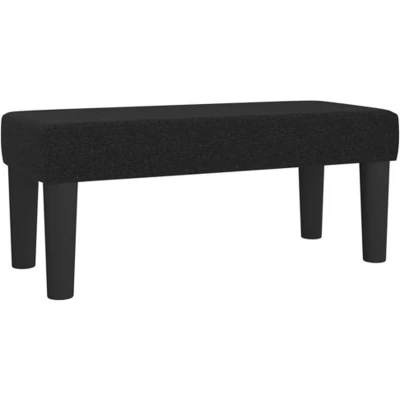Afbeelding van Bankje 70x30x30 cm stof zwart