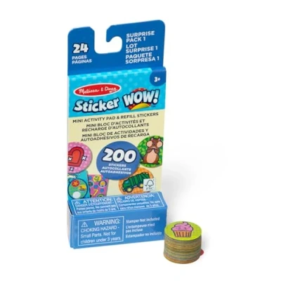 Afbeelding van Melissa &amp; Doug Sticker WOW! Mini Activity Pad en 200+ navulstickers voor Stamper Verrassingspakket
