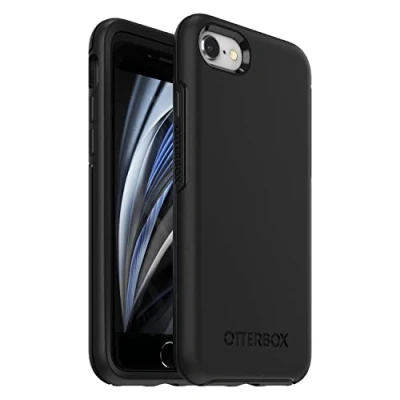 Afbeelding van Otterbox Symmetry Series Backcover Apple iPhone 7, 8, SE (2. Generation), (3. Generation) Zwart Inductieve lading, Stootbestendig