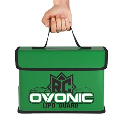 Afbeelding van OVONIC Lipo Safe Bag vuurvaste opbergtas met grote draag en opslagcapaciteit