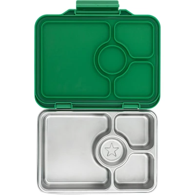 Afbeelding van Yumbox Prêt RVS 4 vakken Pomme Green