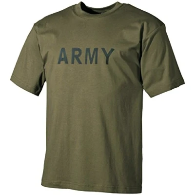 Image de MFH 00253 T Shirt américain à imprimé Army, Olive, XXL