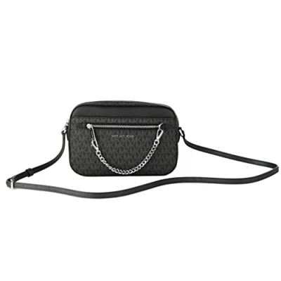 Afbeelding van Michael Kors, Uniseks volwassenen, wit (zwart pvc), 35s1sttc9b schoudertas, één maat, Zwart pvc, pvc