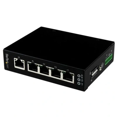 Image de Switch Gigabit Ethernet industriel non géré à 5 ports Commutateur GbE montage mural / sur rail DIN réseau