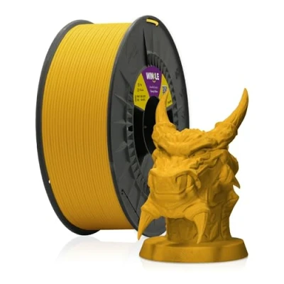 Afbeelding van Winkle Pla 870 filament 1,75 mm 3D print printfilament Ingeo kleur kanariegeel spoel 1000 g