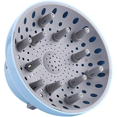 Afbeelding van Hairizone Universele föhn diffuser met opzetstuk D = 4,3 6,6 cm voor krullend of golvend kapsel, droog en maximaal volume zonder kroezen, lichtblauw