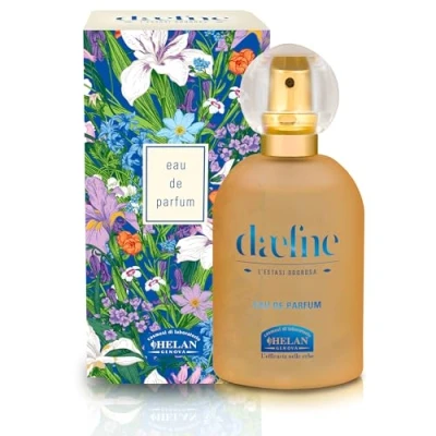 Afbeelding van Helan Daefne Gebloemde damesgeur, pop, hout met saffraan, vanille, roos en lavendel, perfect eau de parfum als cadeau idee voor vrouwen, bloemengeuren (50 ml)