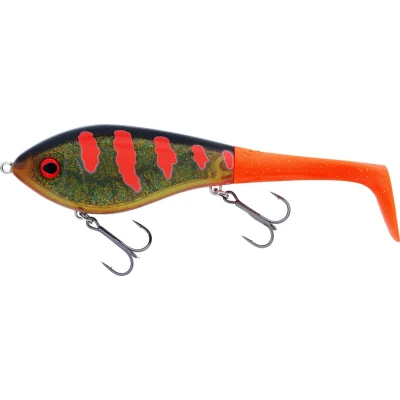 Afbeelding van Westin Swim Tail 12cm 62gr Suspending Motoroil Blood 1 body 2 tails