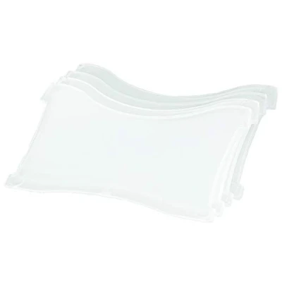 Afbeelding van HAN 9028 63, DIN A8 Horiz, voor leerbestanden CROCO (art.nr. 998), 4 stuks, transparant