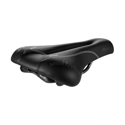Afbeelding van Selle Italia Donna Gel Flow L2 Fietszadel Stalen rails Zwart