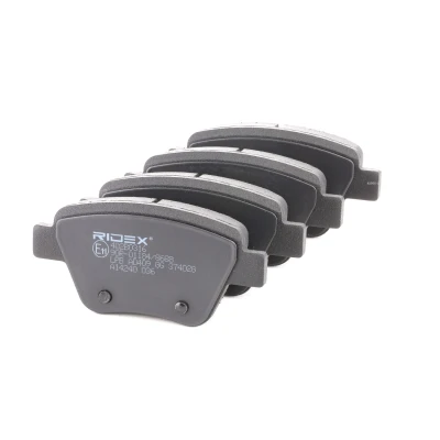 Afbeelding van RIDEX 402B0316 Remblokkenset Achteras Excl. slijtage waarschuwingscontact Rear VOLKSWAGEN: Golf 7, 7 Variant, CADDY 4 Kombi