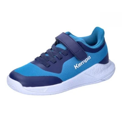 Afbeelding van Kempa Kourtfly Kids Handbalschoenen, uniseks, kinderen, Blauw/Wit