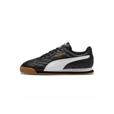 Afbeelding van Roma Anniversario sneakers, Zwart/Wit/Goud, Maat 38 PUMA