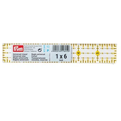Afbeelding van Prym 611645 Omnigrid universele liniaal, transparant, 1 x 6 inch