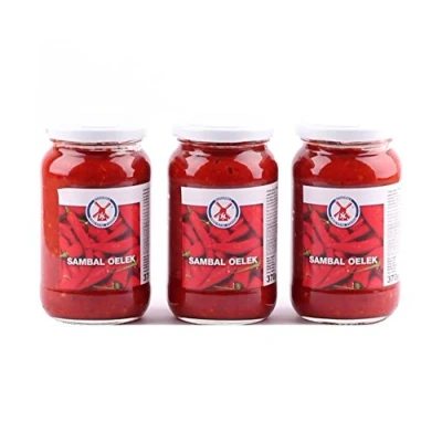 Afbeelding van 3 x 370 g Sambal Oelek Windmill Chilli Chili Pamai Pai® kneedmassa