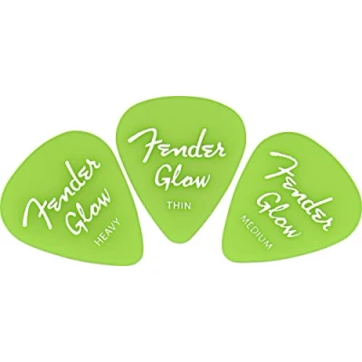 Afbeelding van Fender 351 Glow In The Dark Picks Plectrum set