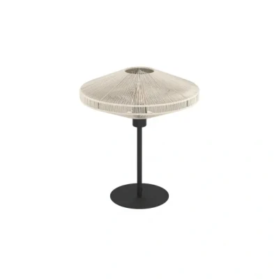 Afbeelding van EGLO Midsumer tafellamp E27 H 44 cm Zwart/Crème Textiel