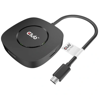 Afbeelding van club3D CSV 1550 USB C (USB 3.2 Gen 2) multiport hub Zwart