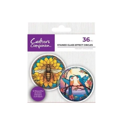 Afbeelding van CC Printed Acetate Pad Stained Glass Effect Circles