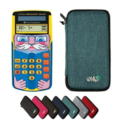 Afbeelding van CALCUSO Basic set turquoise met TI Little Professor Solar rekenmachine