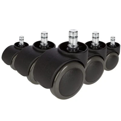Image de 5x Roulettes No Noise pour sols durs ROLO 11mm / 50mm (lot de 5) hjh OFFICE