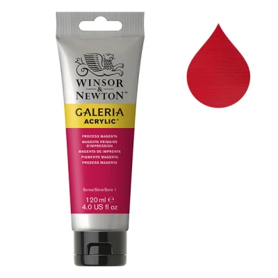 Image de Winsor &amp; Newton Galeria peinture acrylique (120 ml) 533 magenta primaire d&#039;impression