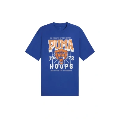 Afbeelding van Puma Rival RAGE Basketball Tshirt print, Heren, Maat: Small, Vivid blue