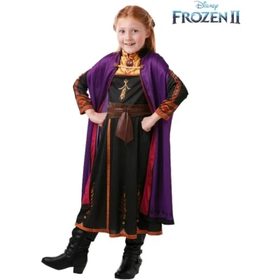 Afbeelding van Klassiek Anna Frozen 2™ kostuum voor meisjes Verkleedkleding 5/6 jaar