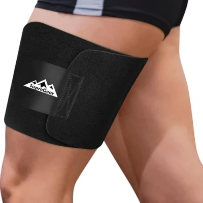 Afbeelding van supregear Inguinale bandage, verstelbare dijbeenondersteuning voor mannen en vrouwen heup , lies dijen gewrichtspijn, artritis, spierpijn pijn