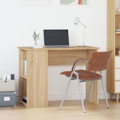 Afbeelding van vidaXL Bureau 100x55x75 cm bewerkt hout sonoma eikenkleurig