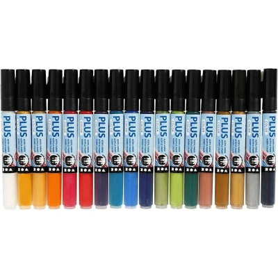 Afbeelding van Plus Color Acrylstiften Acrylverf Marker, 18st.