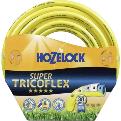 Afbeelding van Hozelock Tricoflex slang 1/2&quot;, 50 m, Hozelock, Geel Geschikt voor Rundvee Koeien Varkens Pluimvee Kippen Geiten Veehouderij