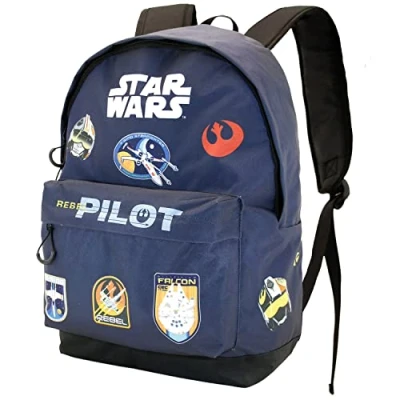 Afbeelding van KARACTERMANIA HS Fan Pilot Star Wars Rugzak rugzak, zwart, marineblauw, Talla única, stedelijk/casual, stedelijk/casual