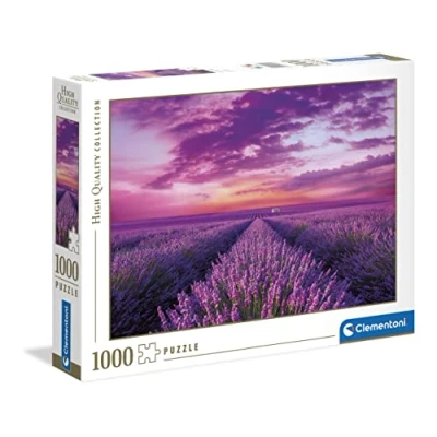 Image de Puzzle 1000 pièces Clementoni Champ de Lavande
