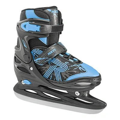 Afbeelding van Roces Jokey Ice 3.0 verstelbare schaatsen zwart/blauw maat 34 37
