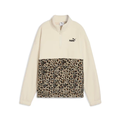 Image de Sweat col rond dÃ©contractÃ© Ã  imprimÃ© animal Essentials Femme
