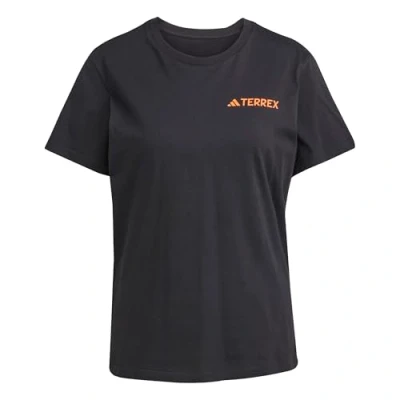 Afbeelding van Adidas Terrex Mountain TEE Tshirt print, Dames, Maat: Medium, Black