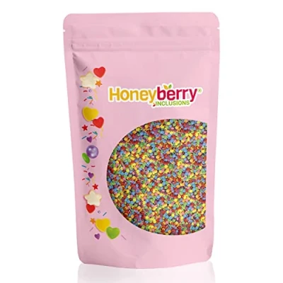 Afbeelding van HONEYBERRY Inclusief 200 g eetbare taartdecoratie voor gebak, cupcakes en cake, ijs, dessert glazuur, meerkleurig