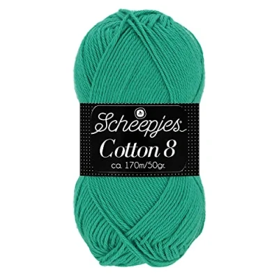 Afbeelding van Wol &amp; Garen Scheepjes Cotton 8 kleur 723 Mint (op=op)