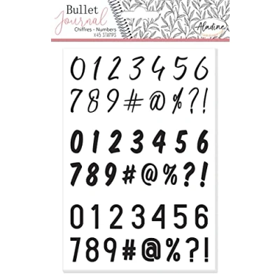 Afbeelding van Stamp Bullet Journal Numbers