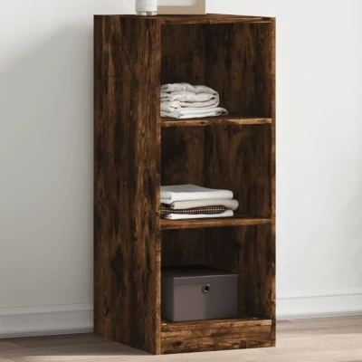 Afbeelding van Kledingkast 48x41x102 cm bewerkt hout gerookt eikenkleurig