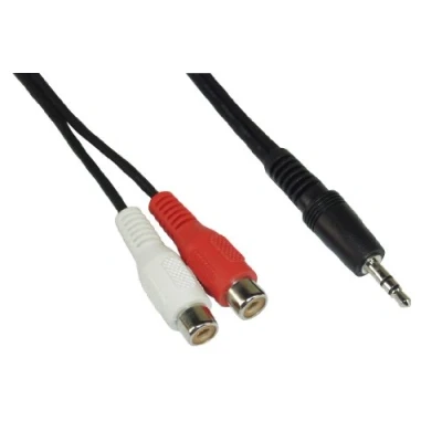 Afbeelding van InLine Cinch/jack kabel (5 m, RCA, 3,5 mm aansluiting (AUX)), Audiokabel