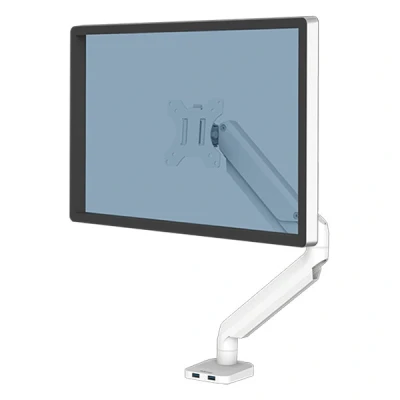 Image de Fellowes Platinum Series bras d&#039;écran pour 1 écran (avec pince ou vis) blanc