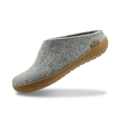 Afbeelding van Glerups Pantoffels, Maat: 45, Grau Wol