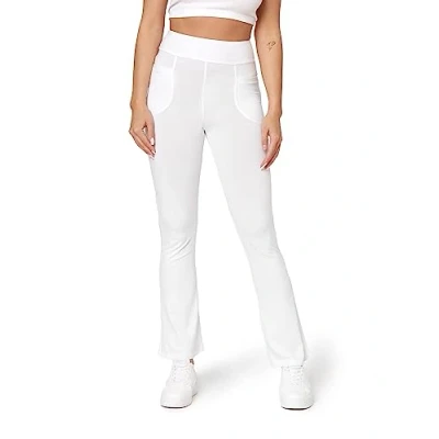 Afbeelding van Bellivalini Dames Yogabroek Sport Vrijetijdsbroek Lang Viscose Sportbroek BLV BLV50 282 YPF Wit XS