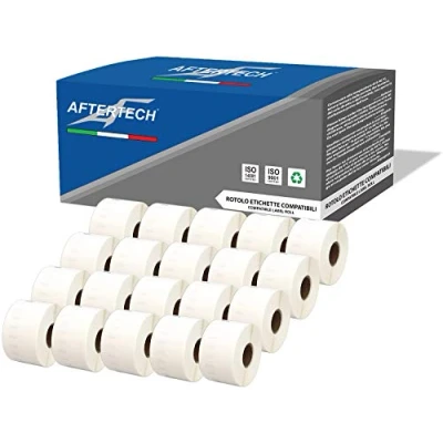 Afbeelding van Aftertech 20 x 11356 41 89 mm, compatibele zelfklevende etiketten (300 etiketten/rol = 6000 in totaal) voor Dymo LabelWriter S0722560 labelprinters