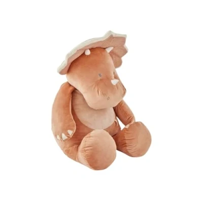 Afbeelding van Noukie&#039;s Knuffel Dino Poederroze 80 cm