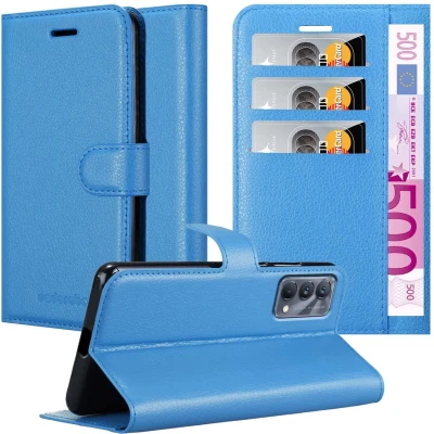 Afbeelding van Cadorabo Hoesje geschikt voor Realme GT Master in PASTEL BLAUW Beschermhoes met magnetische sluiting, standfunctie en kaartvakje Book Case Cover Etui