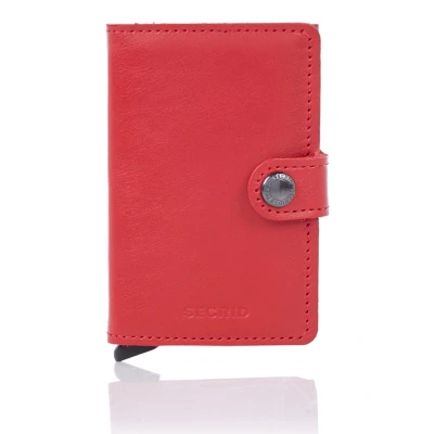Afbeelding van Secrid Miniwallet portemonnee red leather Dames