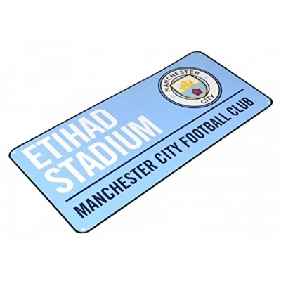 Afbeelding van Manchester City FC Kleurrijk metalen straatbord